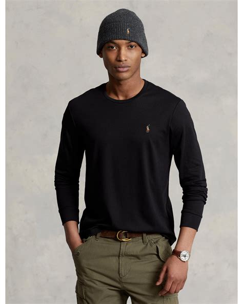 ralph lauren t shirt slim fit|ralph lauren soft cotton shirt.